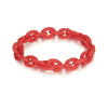 Silicone Acrylic Splicing DIY Bracelet Jewelry(PMB001-RD)
