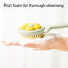 Household Bathroom Long Handle Soft Bristle Flower Shower Brush(Yellow)