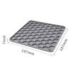 Silicone Slow Feeder Dog Lick Mat - Grey