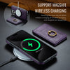 For iPhone 14 Pro Max DG.MING K1 MagSafe Detachable Wallet RFID Back Cover Phone Case(Purple)