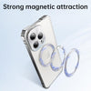 For iPhone 15 Pro Max Irregular Alloy Frame Fosted Translucent MagSafe Phone Case(Blue)