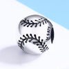 S925 Sterling Silver Pendant Baseball Passion Beads DIY Bracelet Necklace Accessories