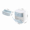 ECOCO E1804 Toilet Multifunctional Double-layers Tissue Rack(White+Gray)