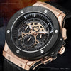 BAOGELA 1910 Multifunction Watch Outdoor Sports Calendar Quartz Mens Watch(Rose Gold Shell)