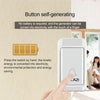 Wireless Doorbell Kit, 3 Receivers, 120m Range, Battery-Free Push Button (Black, EU Plug)