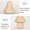 210143F Wooden Mushroom Head DIY Painted Toys Children Early Education Household Decorative Ornaments