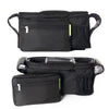 Baby Stroller Storage Hanging Bag Large Capacity Storage Bag Foldable Storage Basket Hanging Bag(Black)