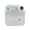 For FUJIFILM instax mini 12 Laser Full Body Leather Case Camera Bag with Strap(Silver)
