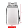 Laptop Backpack School Bags Anti-theft Travel Backpack with USB Charging Port(Grey)
