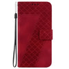 For Samsung Galaxy A36 5G / A56 5G Seven-shaped Embossed Leather Phone Case(Red)