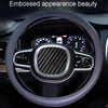 For 36cm-40cm Diameter Steering Wheel Car Silicone Protective Cover Wear Resistant Non-Slip Tire Pattern Driving Grip Sleeve(Beige)
