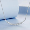 S925 Sterling Silver Crescent Moon Necklace for Women(BSN374)
