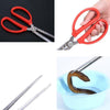 Rice Eel Clip Lobster Tongs Rice Eel Clip Crab Loach Pliers Fish Control Garbage Clip, Size:52cm, Style:Elbow