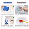 No Dead Corner Soft Bristles Disposable Toilet Brush(White)