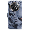 For Realme 13+ Global Coloured Drawing Flip Leather Phone Case(Tiger)