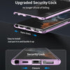 For Samsung Galaxy S25 Ultra 5G HD Full Cover Magnetic Metal Tempered Glass Phone Case(Silver)