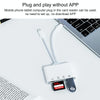 4 in 2 USB-C / Type-C + 8 Pin Interface Multi-function Card Reader(White)