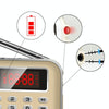 Y-619  FM/AM Mini Radio MP3 Rechargeable Music Player Support TF/SD Card with LED Display(Red)