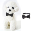 Grey Cat & Dog Bow Tie Collar, Adjustable S (17-32cm)