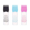 Hair Dyeing Hair Care Dry Cleaning Bottle Squeeze Transparent Rinse Scale Bottle Hairdressing Tools(Black)