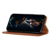 For Alcatel 3X 2020 KHAZNEH Cowhide Texture Horizontal Flip Leather Case with Holder & Card Slots & Wallet(Brown)