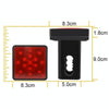 Automotive LED Trailer Lights Universal Rear Brake Lights, Color: Black Shell 12 Light