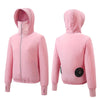 Women Summer Cooling Air-conditioning Clothes Jacket Include 2 5V Portable Fans, Size: XXL(Pink)