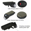 3W 240LM USB Solar Energy Motorcycle / Bicycle Front Light (Black)