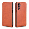 For Samsung Galaxy A15 5G / 4G Magnetic Vertical Flip Leather Phone Case(Brown)