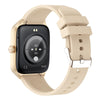 T19 Pro 1.96 inch IP67 Waterproof Silicone Band Smart Watch, Supports Dual-mode Bluetooth Call / Heart Rate Monitoring(Gold)