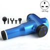 Muscles Relax Massager Portable Fitness Equipment Fascia Gun, Specification: 6232 32 Gears Blue(UK Plug)