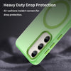 For Samsung Galaxy S23 5G MagSafe Frosted Translucent TPU + PC Full Coverage Phone Case(Green)