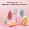 100ml Shower Bath Brush Dispenser Bottle Travel Portable Shampoo Cosmetic Lotion Dispenser Bottle(Pink)