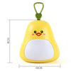Cartoon LED Portable Night Light USB Rechargeable Plug-in Bedroom Bedside Lamp(Yellow)
