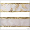 5m x 5cm Multifunctional Christmas Decorative Ribbon Gift Box Packaging Ribbon with Wire(Gold)