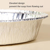 50 PCS / Set Thickened Circular Baking Tray Grilled Meat Paper, Specification:  7 inch(Silver White)