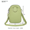 Universal Litchi Texture Phone Crossbody Bag Leather Case for 5.5-7.2 inch Phones(Green)