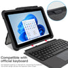 For Microsoft Surface Pro 10 / 9 Acrylic Transparent LaptopCase with Shoulder Strap(Black)