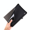 For Samsung Galaxy Tab S8 Ultra Horizontal Flip Fabric Leather Tablet Case with Card Slots & Holder(Black)