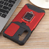 For Samsung Galaxy A16 5G / 4G Camera Shield Card Slot PC Hybrid TPU Phone Case(Red)