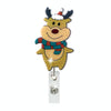 68cm Christmas Cartoon Pull Badge Reel Rotatable Certificate Buckle, Style: Scarf Elk