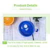 2 PCS YZ025 600ml Multifunctional Transparent Water Cup(Blue)