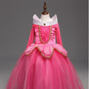Girls Dress Halloween Cosplay Sleeping Beauty Princess Dresses Christmas Costume Party Children Kids Clothing, Size:120cm(Pink)