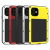 For iPhone 11 LOVE MEI Metal Shockproof Waterproof Dustproof Protective Case(Red)