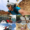 PULUZ 2 PCS Curved Surface Mounts + 2 PCS Flat Surface Mounts + 4 PCS Adhesive Mount Stickers for PULUZ Action Sports Cameras Jaws Flex Clamp Mount for GoPro, Insta360, DJI and Other Action Cameras