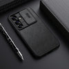 For Samsung Galaxy S25+ 5G NILLKIN QIN Series Pro Sliding Camera Cover Design Leather Phone Case(Brown)
