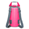 Outdoor Waterproof Dry Dual Shoulder Strap Bag Dry Sack, Capacity: 30L (Pink)