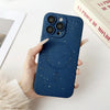 For iPhone 12 Pro Starry Sky TPU Shockproof MagSafe Phone Case(Dark Blue)