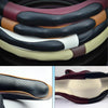 Super Fiber Leather Car Universal Anti-skid Steering Wheel Cover, Diameter: 38cm(Black White)