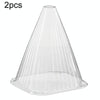 2pcs Field Plant Nursery Protection Cover Seedling Windproof Insulation Shields, Style: Tapered